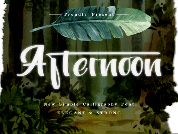 Afternoon: A Modern Script Font