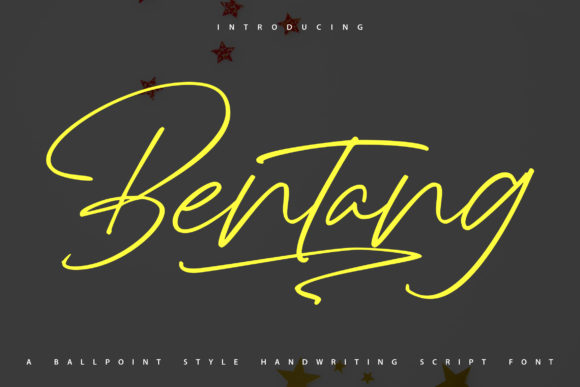 Bentang: A Handwritten Font for Creative Projects