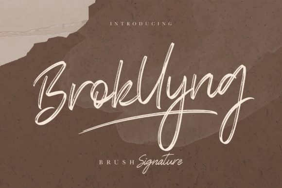 Brokllyng: A Handwritten Font for Creative Projects