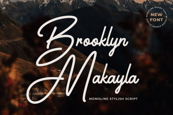 Brooklyn Makayla Font for Editorial Design