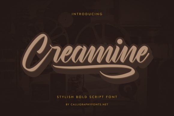 Creamine: A Stylish Handwritten Font