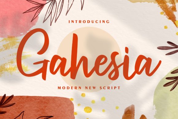 Gahesia: Bold Handwritten Font