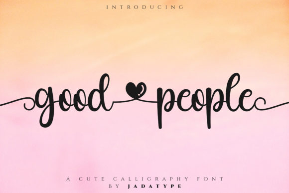 Good People Font for Creative Campaigns