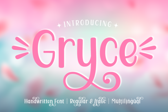 Gryce: A Handwritten Font for Editorial Joy