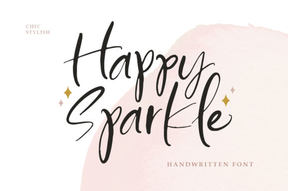 Happy Sparkle Font: Elegant Handwritten Style