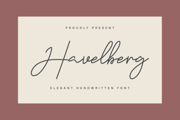 Havelberg: A Refined Script Font