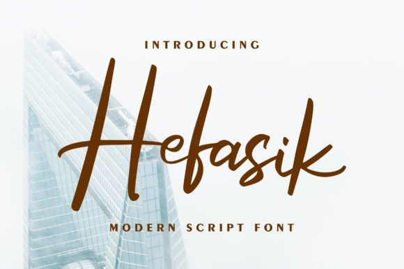 Hefasik: A Script Font for Real Design Work