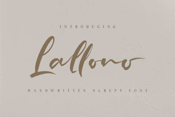 Lallono: A Stylish Script Font