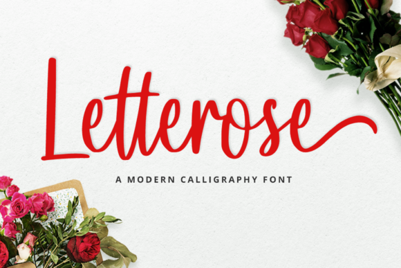 Letterose: A Handwritten Font for Elegant Design
