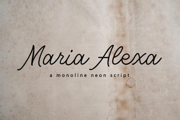 Maria Alexa: A Script Font for Creative Campaigns