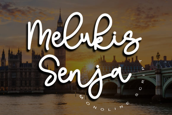 Melukis Senja: A Script Font for Creative Projects