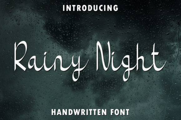 Rainy Night Font: Elegant Script for Web Design