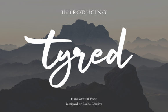 Tyred: A Bold Handwritten Font for Editorial Design
