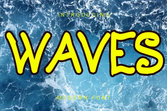 Waves: A Sweet Typeface for Creative Projects