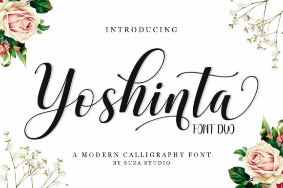 Yoshinta: A Romantic Script Font for Digital Marketing